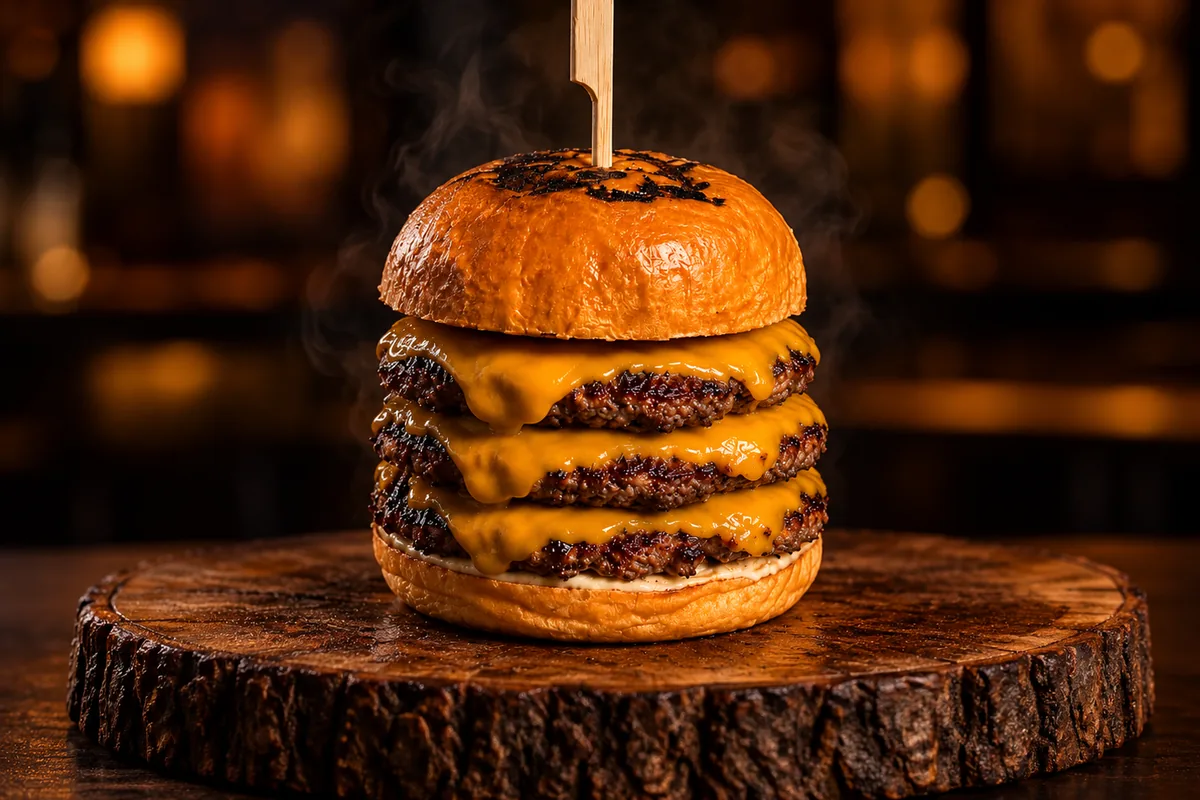 TRIPLO SMASH BURGER — fotografia oficial